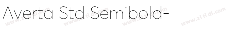 Averta Std Semibold字体转换